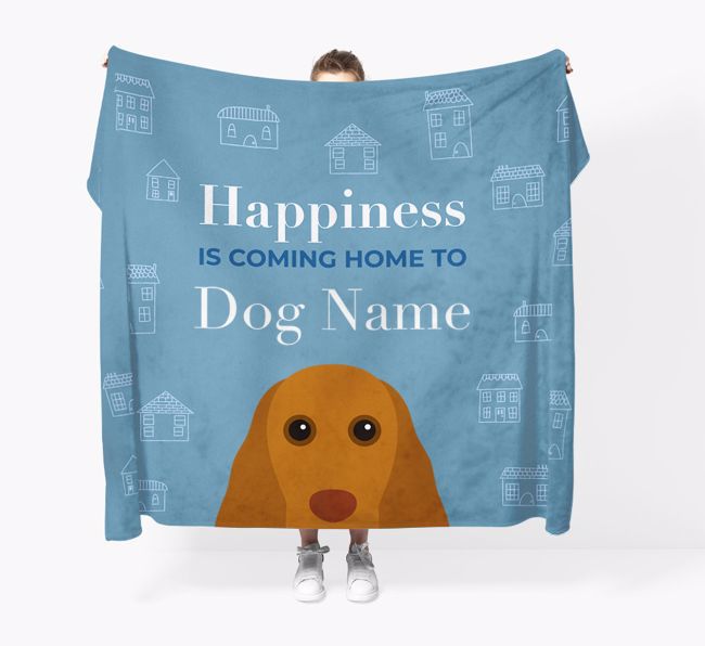 Happiness Is: Personalised {breedFullName} Throw Blanket